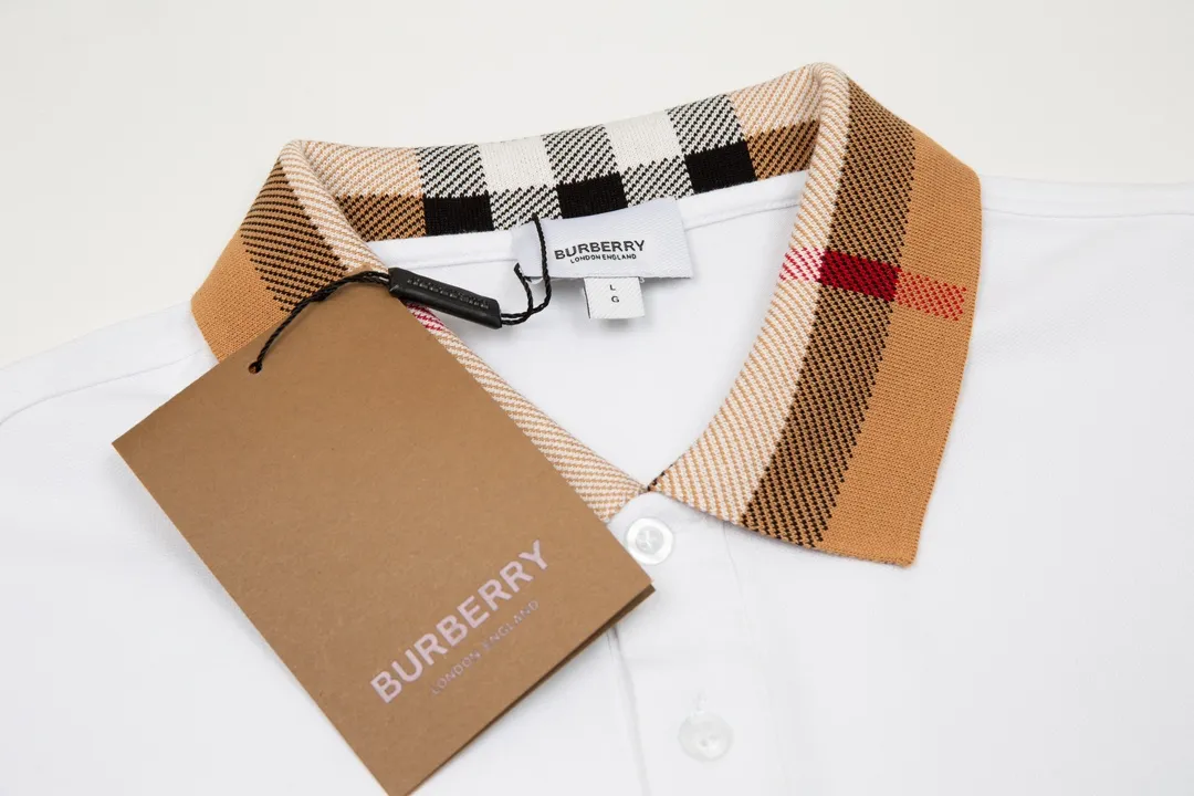Burberry/ New Arrival Polo ！ ， polo ，Classic ， Versatile ， ， ！， ， Breathable， ， ， ， ， Premium ！M-3XL :White